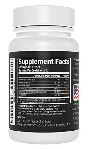 Foto 3 pulgar | Suplemento de Yodo Zen Haus 12,5 Mg Con Selenio 200 Comprimidos - Venta Internacional