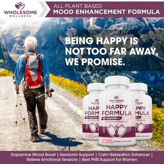 Foto 7 | Suplemento Dietético Wholesome Wellness Happy Formula Natural - Venta Internacional.