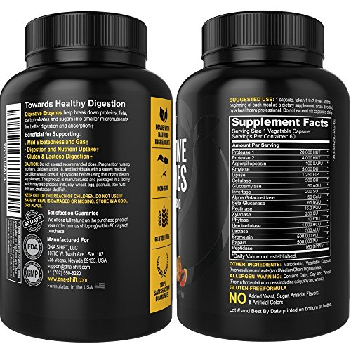 Foto 3 pulgar | Suplemento De Enzimas Digestivas Dna Shift Enzymes Digestivas - Venta Internacional.