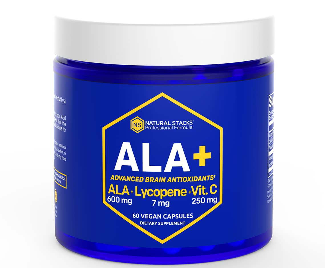 Foto 2 pulgar | Suplemento De Ácido Alfa Lipoico Ala+ De Natural Stacks, 600 Mg - Venta Internacional.