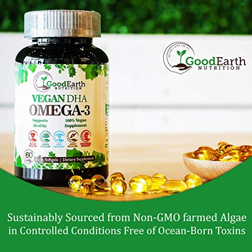 Foto 6 pulgar | Suplemento Goodearth Nutrition, Aceite De Algas, Dha, Omega 3, Vegano - Venta Internacional.