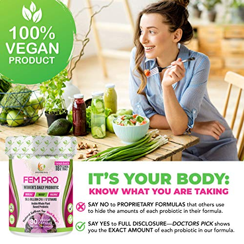 Foto 6 pulgar | Probiotics Doctors Pick Fem Pro Para Mujer, 30 Cápsulas Veganas - Venta Internacional.