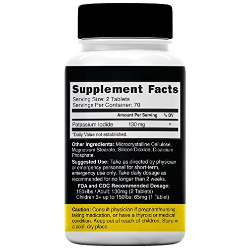 Foto 4 pulgar | Tabletas De Radiación Nature's Fusions, Yoduro De Potasio, 130 Mg - Venta Internacional.