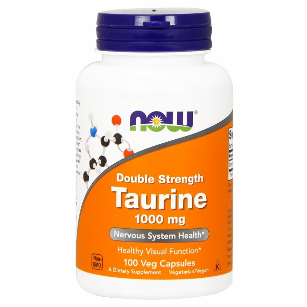 100 Cápsulas Vegetarianas De Taurina De Supplement Now Foods - Venta Internacional.