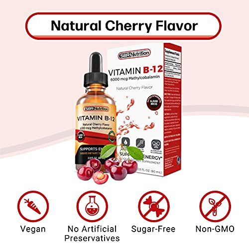 Foto 4 | Gotas Líquidas Sublinguales De Vitamina B12 Sbr Nutrition 6000 Mcg - Venta Internacional.