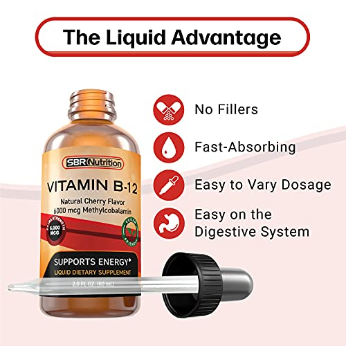 Foto 7 | Gotas Líquidas Sublinguales De Vitamina B12 Sbr Nutrition 6000 Mcg - Venta Internacional.