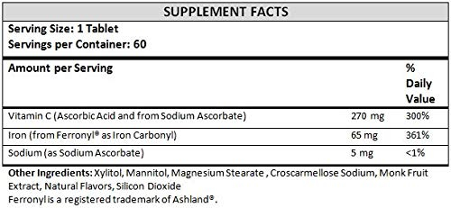 Foto 3 pulgar | Suplemento Nutritipure De Hierro Masticable De 65 Mg Con Vitamina C 270 Mg - Venta Internacional.