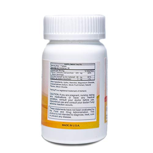 Foto 5 pulgar | Suplemento Nutritipure De Hierro Masticable De 65 Mg Con Vitamina C 270 Mg - Venta Internacional.