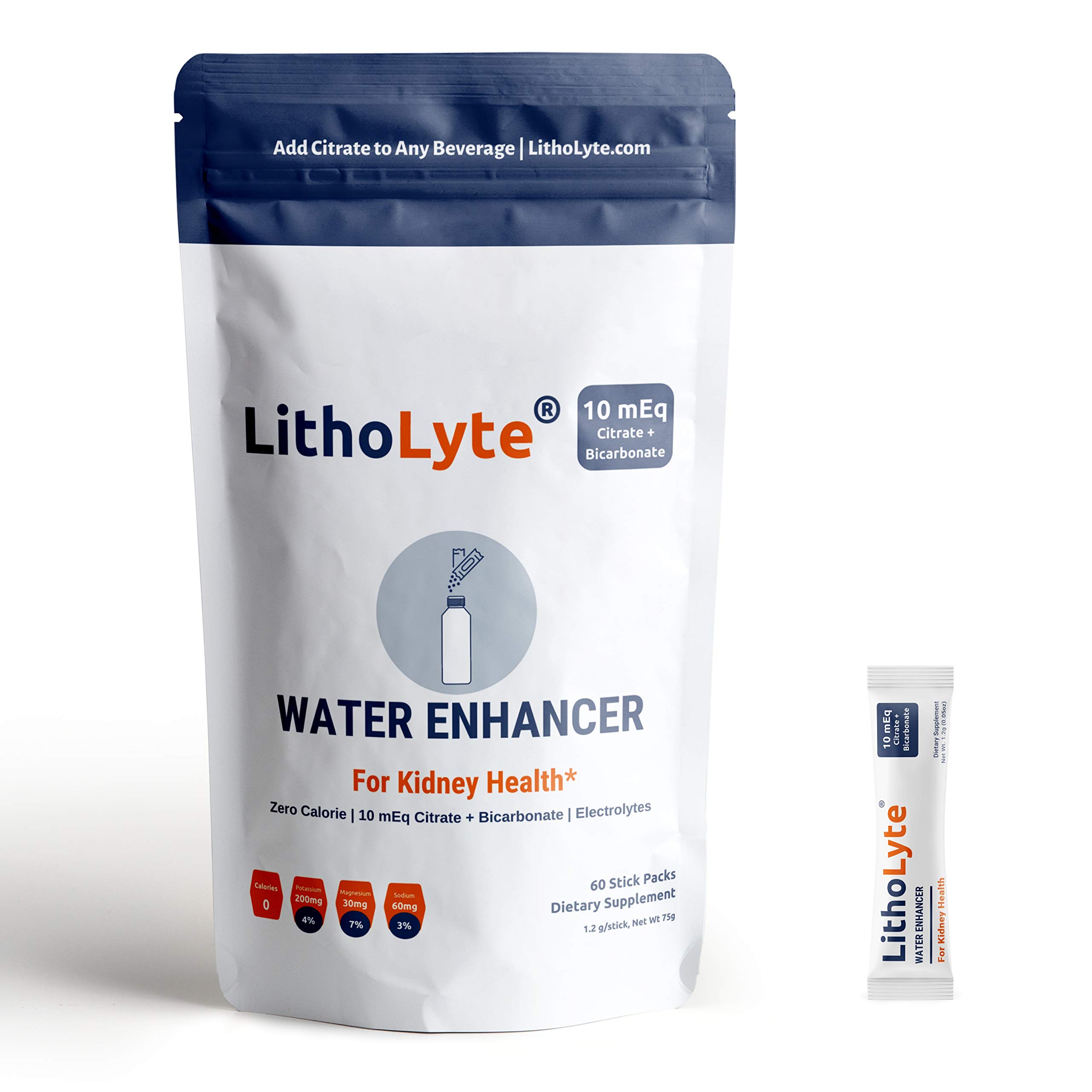 Foto 2 pulgar | Potenciador De Agua Litolyte Kidney Health, 10 Meq, Citrato - Venta Internacional.