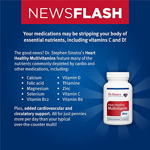 Foto 6 pulgar | Multivitamínico Dr. Sinatra Heart Healthy Para Hombres 90 Comprimidos - Venta Internacional.