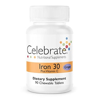 Foto 1 | Suplemento Celebrate Iron + C, 30 Mg, Masticable, Uva, 90 Unidades - Venta Internacional.