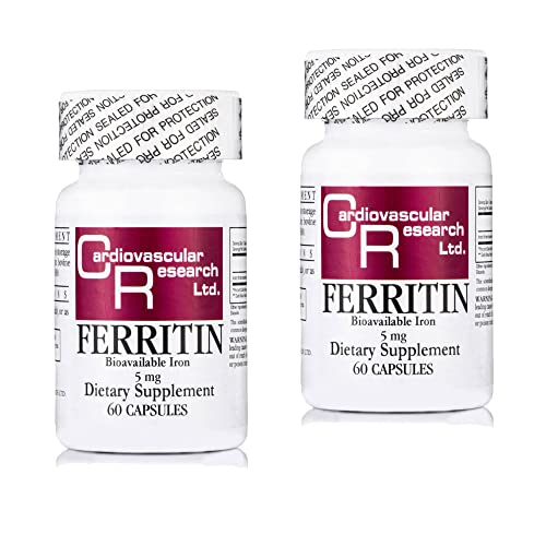 Foto 1 | Suplemento De Hierro Cardiovascular Research Ferritina 5 Mg 120 Cápsulas - Venta Internacional.
