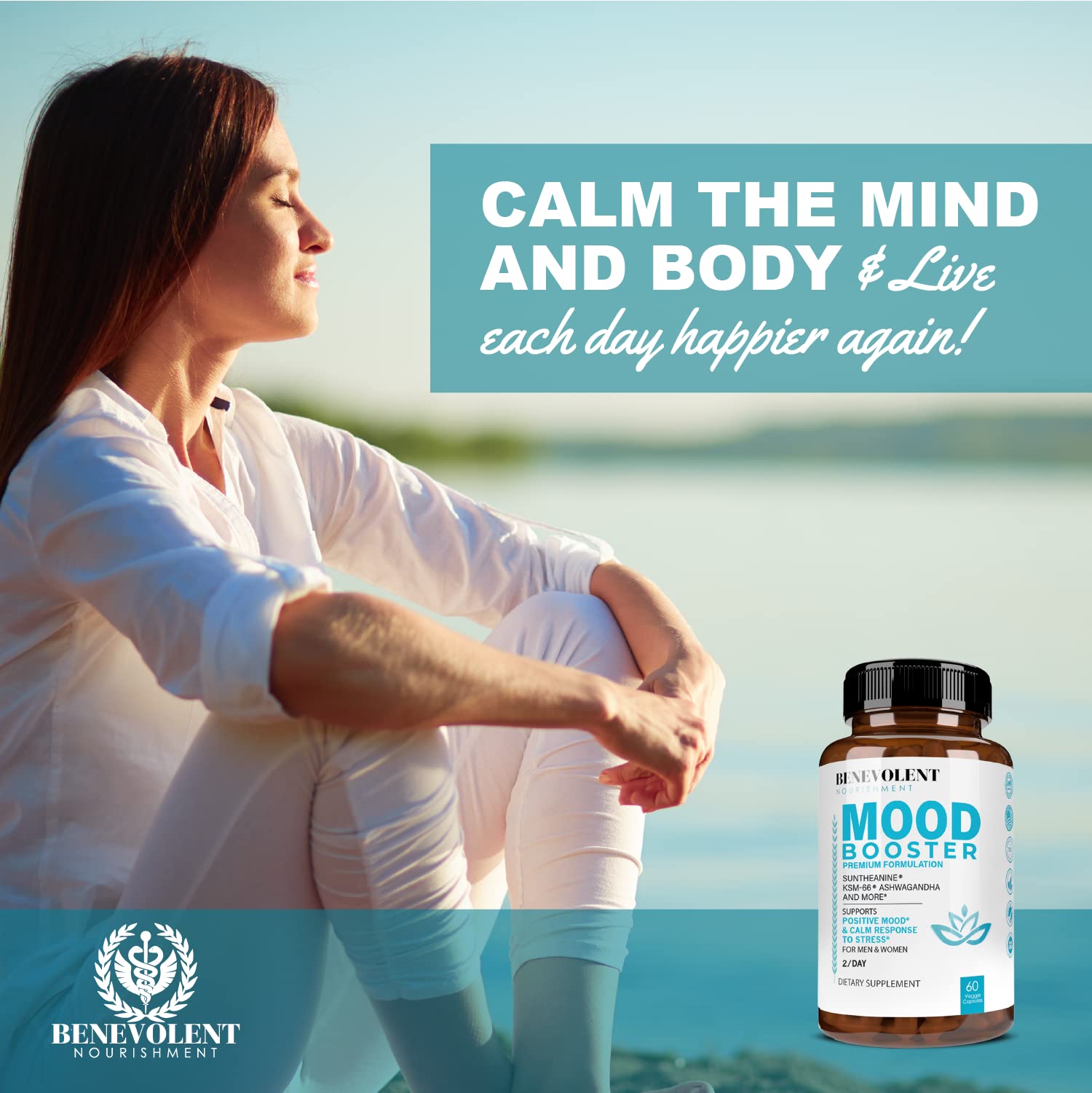 Foto 5 pulgar | Suplemento Benevolent Nourishment Calm Mood Booster - Venta Internacional.