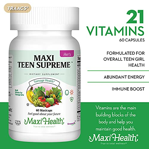 Foto 3 pulgar | Suplemento Maxi Health, Multivitamínico Para Adolescentes, Niñas De 12 A 17 Años, 6 Años - Venta Internacional.