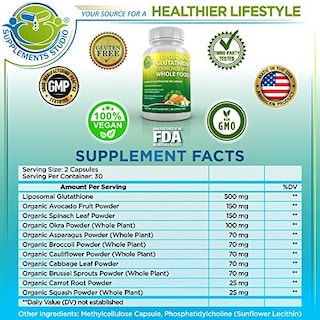 Foto 6 | Suplemento Supplements Studio Glutatión Liposomal 500 Mg - Venta Internacional