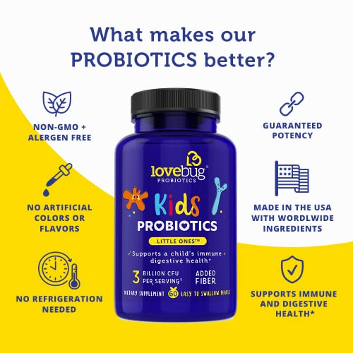 Foto 3 | Suplemento Lovebug Probiotics Para Niños Multi-strain 3b Cfu - Venta Internacional.