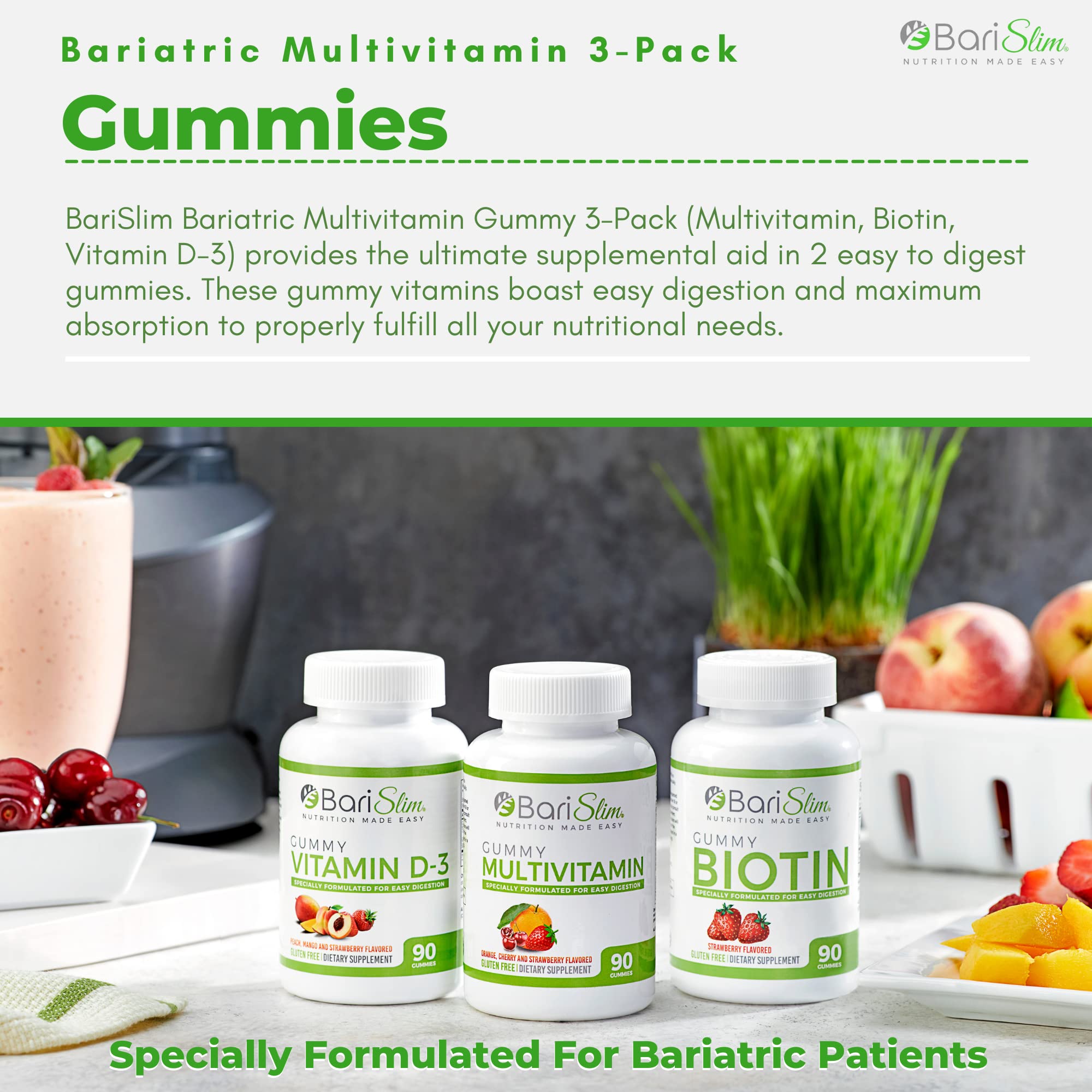 Foto 3 | Paquete De 3 Gomitas Multivitamínicas Bariátricas Supplement Barislim - Venta Internacional.