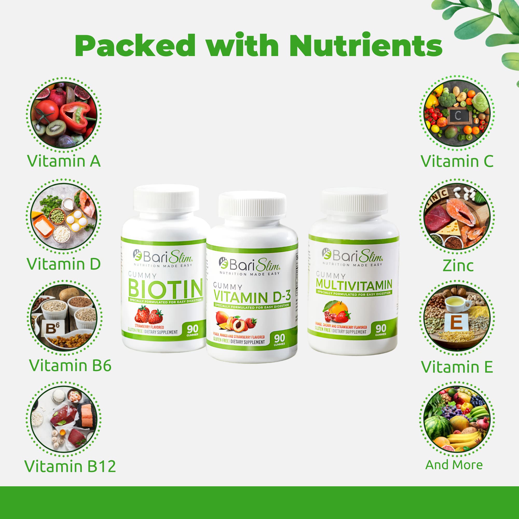 Foto 5 | Paquete De 3 Gomitas Multivitamínicas Bariátricas Supplement Barislim - Venta Internacional.