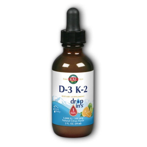 Emulsión Cítrica Supplement Kal D3 K2 Dropins, 60 Ml (paquete De 4) - Venta Internacional.