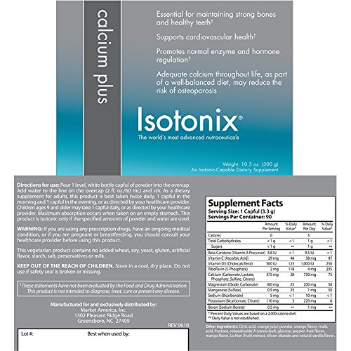 Foto 6 pulgar | Suplemento Market America Isotonix Calcium Plus 750 Mg - Venta Internacional.