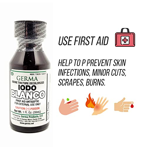 Foto 8 pulgar | Tintura De Yodo Decolorada, 30 Ml, Antiséptico De Primeros Auxilios Alemán - Venta Internacional.