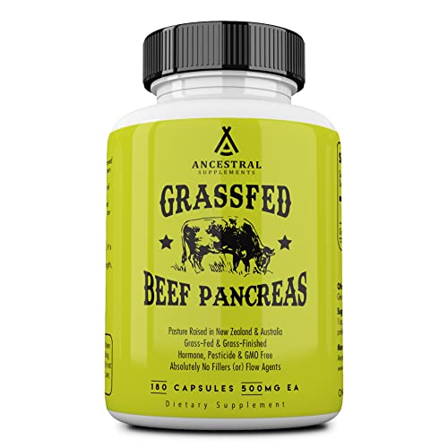 Suplemento Ancestral Supplements Páncreas Alimentado Con Pasto 180 Cápsulas - Venta Internacional.