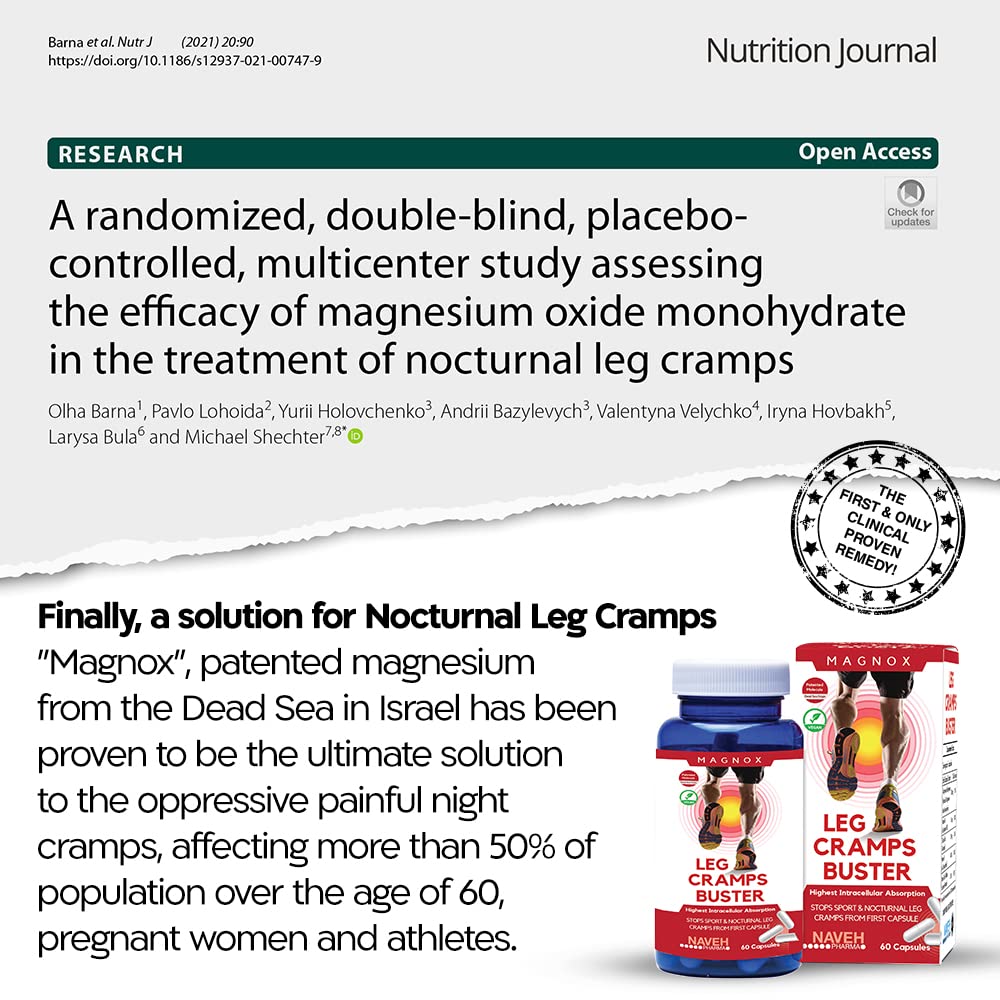 Foto 6 pulgar | Suplemento De Magnesio Magnox Leg Cramps Buster 60 Comprimidos - Venta Internacional.