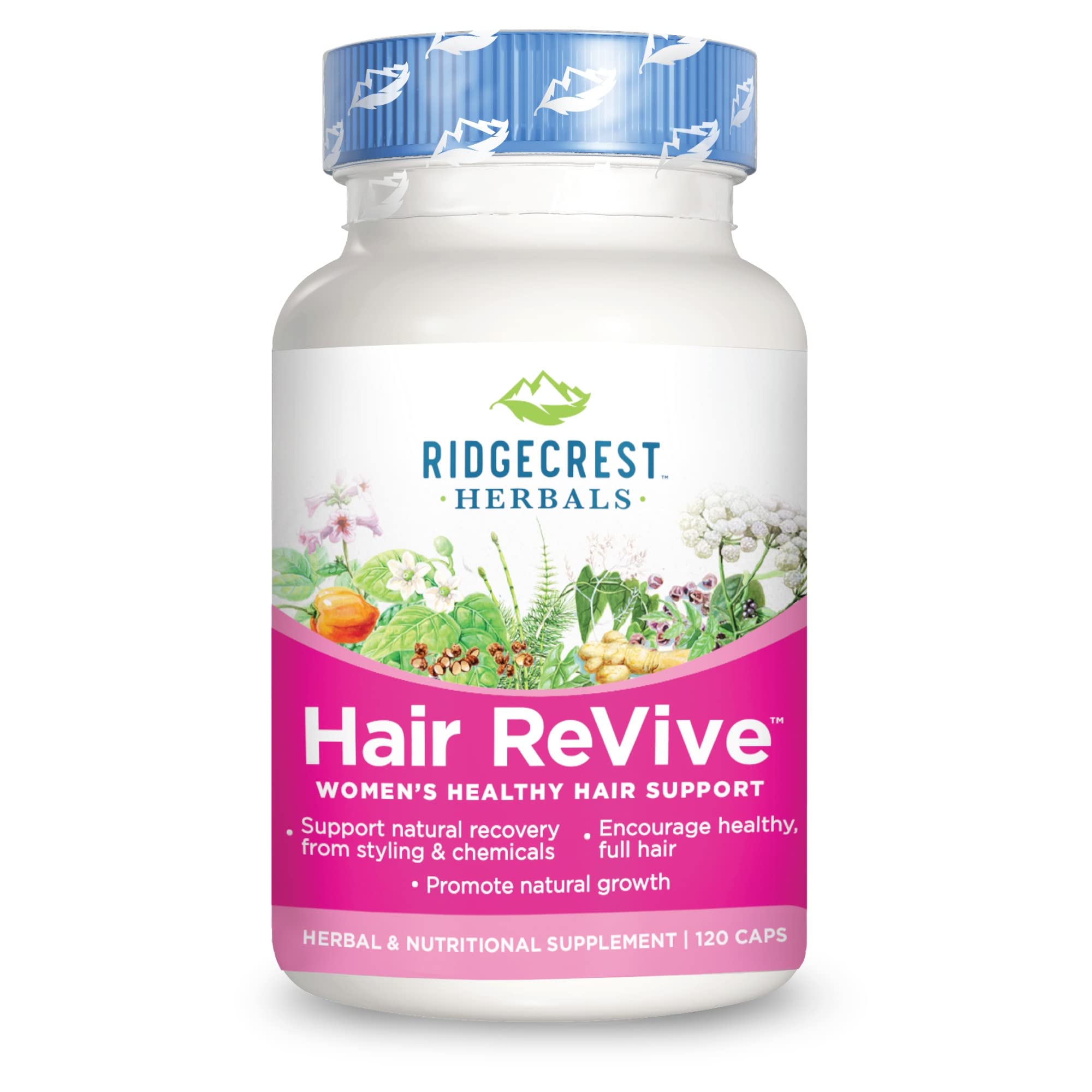 Suplemento Ridgecrest Herbals Hair Revive 120 Cápsulas - Venta Internacional.