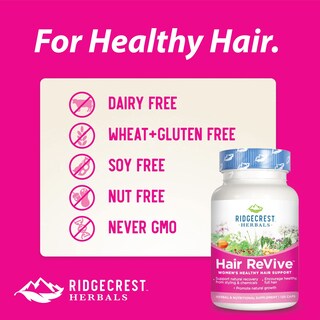 Foto 5 | Suplemento Ridgecrest Herbals Hair Revive 120 Cápsulas - Venta Internacional.