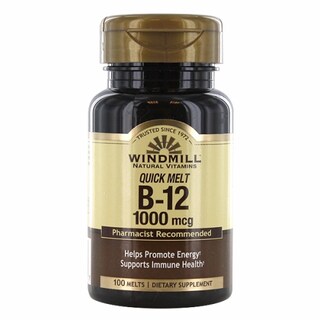 Foto 1 | Suplemento Windmill Health De Vitamina B12 Sublingual, 100 Comprimidos X - Venta Internacional.