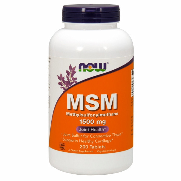 Suplemento Now Foods M.s.m 200 Comprimidos De 1500 Mg - Venta Internacional.