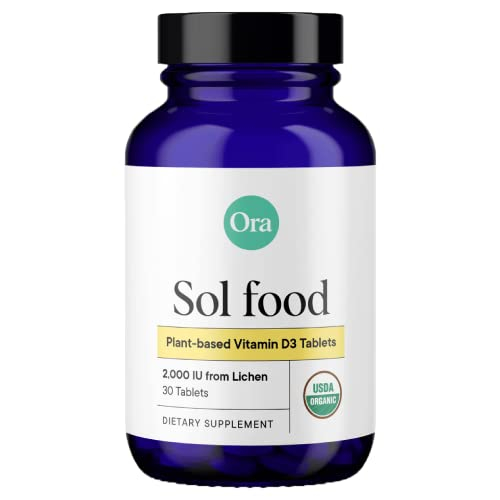 Suplemento Ora De Vitamina D3 Orgánica, 2000 Ui, Vegano, 30 Tabletas - Venta Internacional.