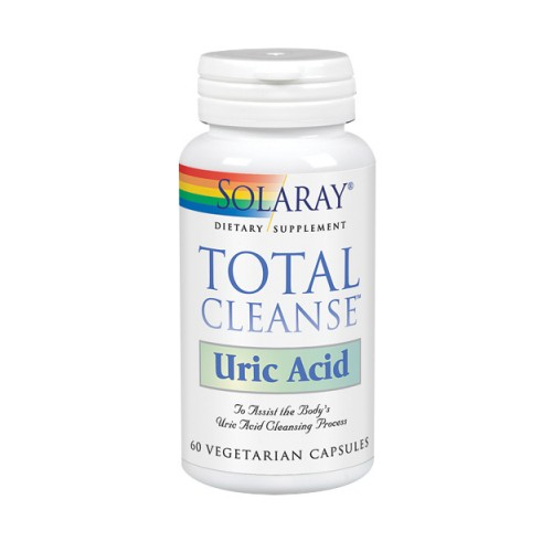 Suplemento De Ácido Úrico Solaray Total Cleanse, 60 Cápsulas Vegetales - Venta Internacional.