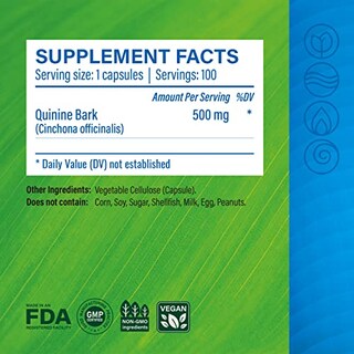 Foto 2 | Cápsulas De Suplemento Maui Herbs, Quinina, 500 Mg, 100% Veganas - Venta Internacional.