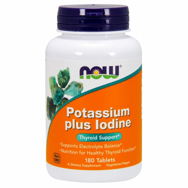 Supplement Now Foods Potasio Más Yodo 180 Comprimidos X 4 - Venta Internacional.