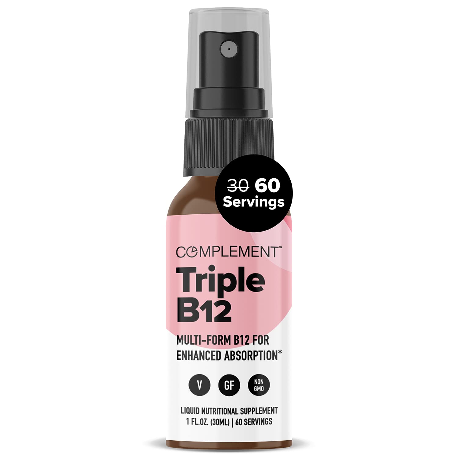 Foto 1 | Suplemento En Aerosol Líquido Vegano Con Vitamina Triple B12 - Venta Internacional.