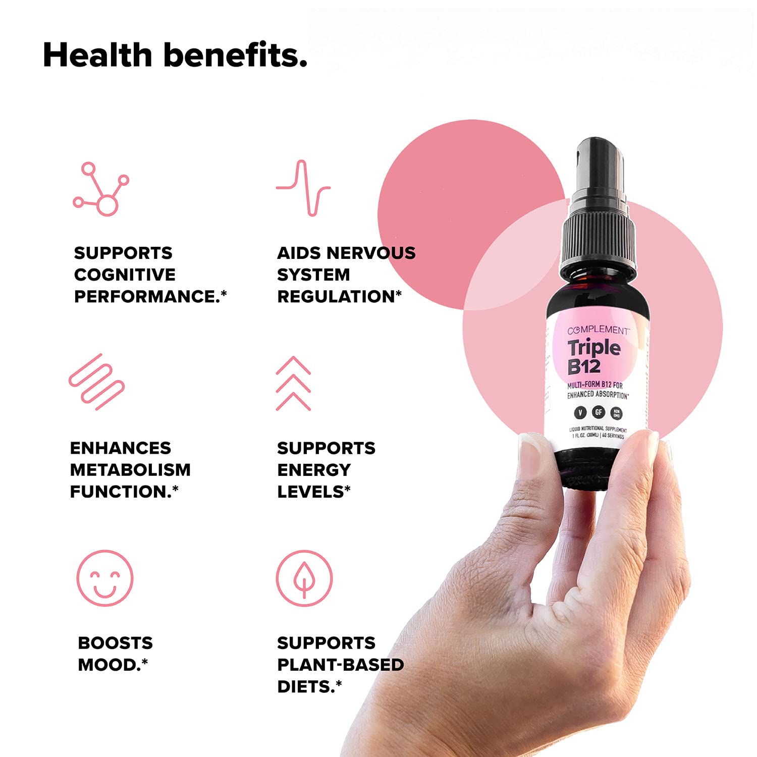Foto 4 | Suplemento En Aerosol Líquido Vegano Con Vitamina Triple B12 - Venta Internacional.