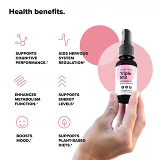 Foto 4 | Suplemento En Aerosol Líquido Vegano Con Vitamina Triple B12 - Venta Internacional.