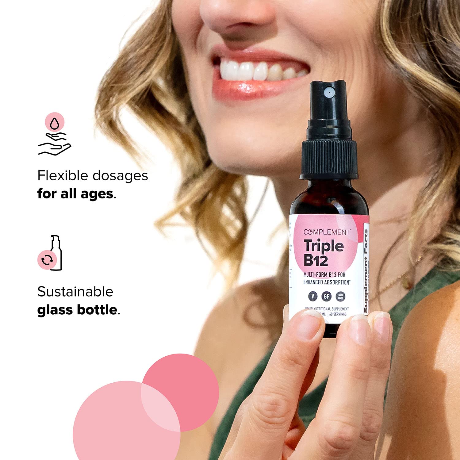 Foto 5 | Suplemento En Aerosol Líquido Vegano Con Vitamina Triple B12 - Venta Internacional.