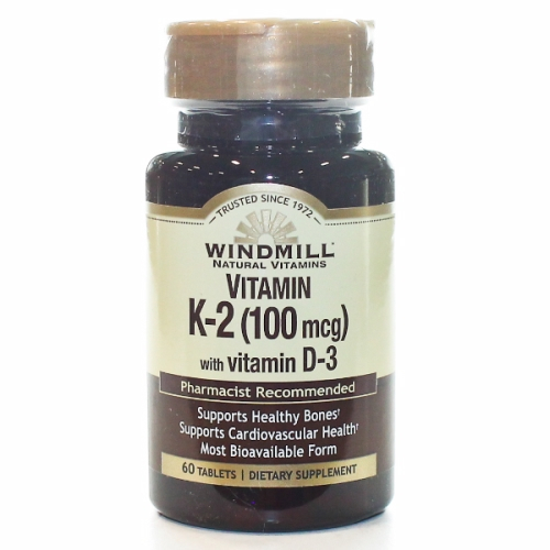 Foto 2 pulgar | Suplemento Windmill Health Con Vitamina K2 Con Vitamina D3, 60 Comprimidos X4 - Venta Internacional.