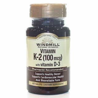 Foto 1 | Suplemento Windmill Health Con Vitamina K2 Con Vitamina D3, 60 Comprimidos X4 - Venta Internacional.