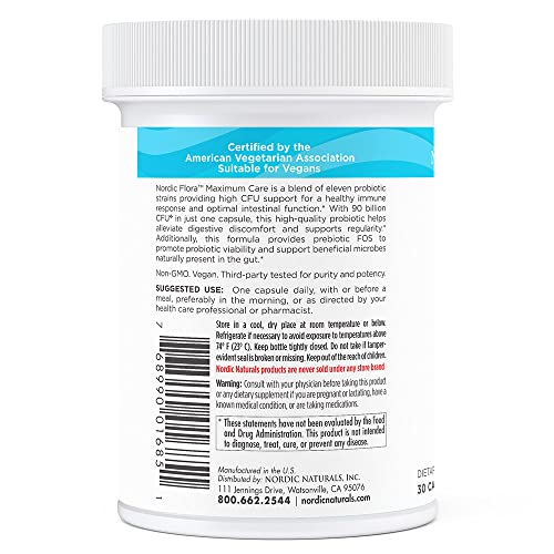 Foto 6 pulgar | Suplemento Nordic Flora Probiotic 90b Cfu De Nordic Naturals - Venta Internacional.