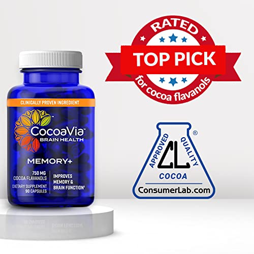 Foto 5 pulgar | Suplemento Cocoavia Memory+ Brain 750 Mg De Flavonoides De Cacao 270  - Venta Internacional.