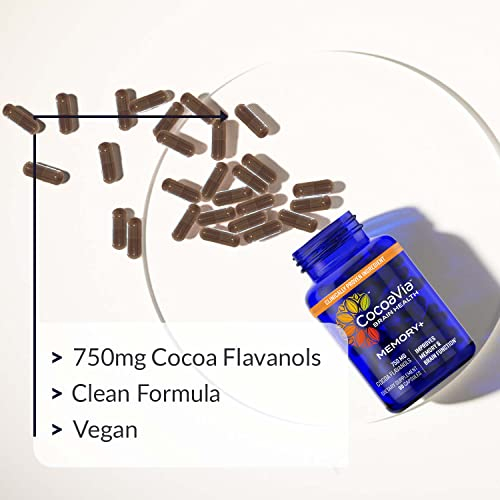 Foto 8 pulgar | Suplemento Cocoavia Memory+ Brain 750 Mg De Flavonoides De Cacao 270  - Venta Internacional.