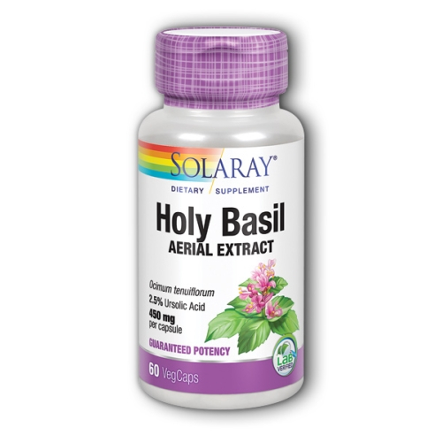 Suplemento Solaray Holy Basil 60 Cápsulas (paquete De 4) - Venta Internacional.