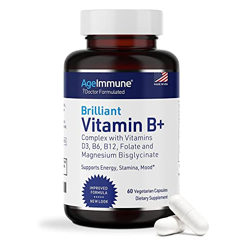 Foto 2 pulgar | Complemente El Complejo De Vitamina B Ageimmune Con Magnesio 260 Mg - Venta Internacional.
