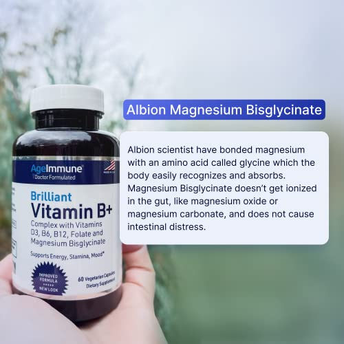 Foto 7 pulgar | Complemente El Complejo De Vitamina B Ageimmune Con Magnesio 260 Mg - Venta Internacional.