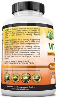 Foto 6 | Suplemento Naturalife Labs De Vitamina C 1700 Mg Con Vitamina D3 10 - Venta Internacional.