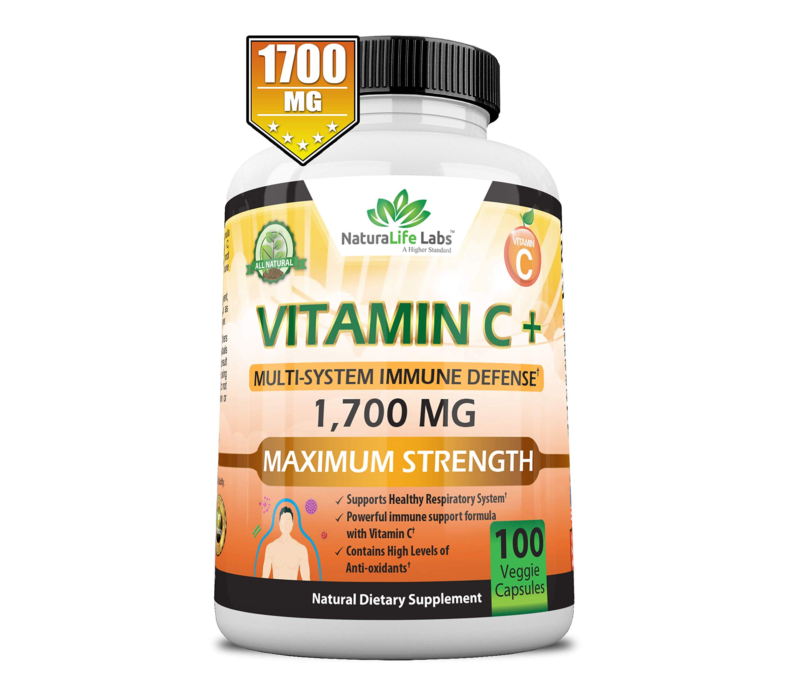 Foto 8 pulgar | Suplemento Naturalife Labs De Vitamina C 1700 Mg Con Vitamina D3 10 - Venta Internacional.