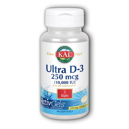 Foto 1 | Suplemento Kal Ultra D-3 90 Cápsulas Blandas De 10.000 Ui (paquete De 4) - Venta Internacional.